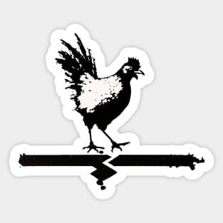 Chicken and the Road Sticker